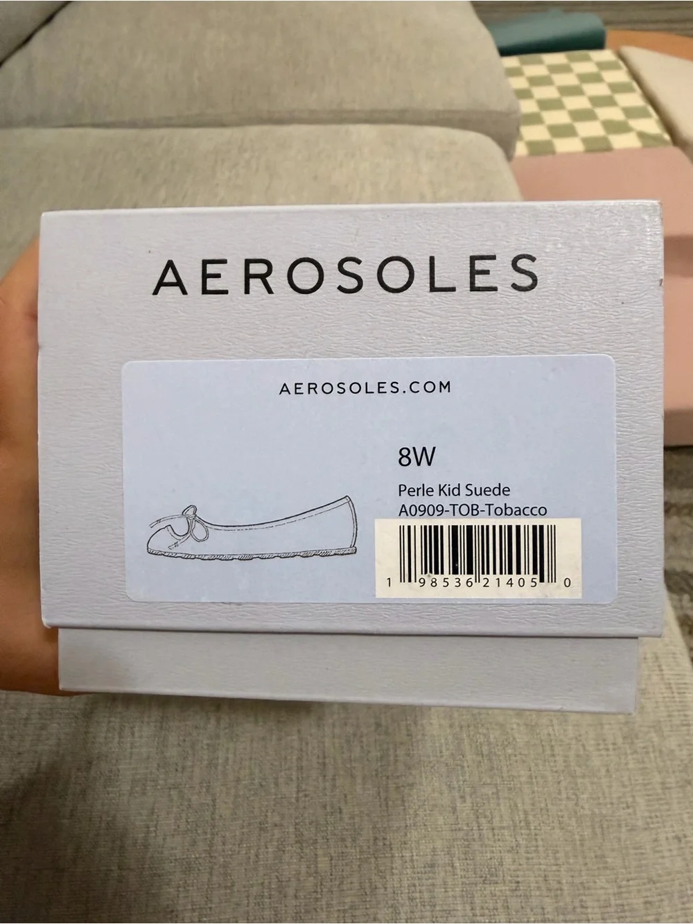Aerosoles Perle Brown Suede Ballet Flat